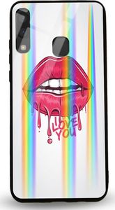 Mojworld Etui na Samsung A40 - Rainbow Case - Love You 1