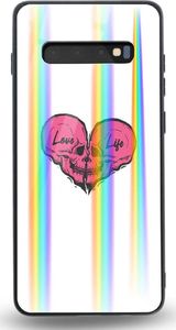 Mojworld Etui na Samsung S10 - Rainbow Case - Love life 1