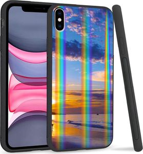 Mojworld Etui Rainbow Series na Apple iPhone XS Max Beach sky 1