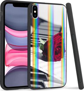 Mojworld Etui Rainbow Series na Apple iPhone XS Max Rose Piano 1