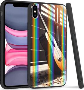 Mojworld Etui Rainbow Series na Apple iPhone XS Max Wooden Guitar 1