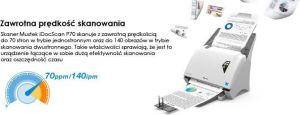Skaner Mustek P70 A4/color/600dpi/Duplex 3