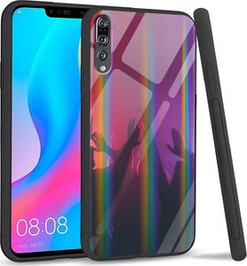 Mojworld Etui na Huawei P20 Pro - Rainbow Series - Metal Feather 1