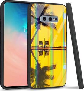 Mojworld Etui na Samsung S10E - Rainbow Series - Yellow sunset 1