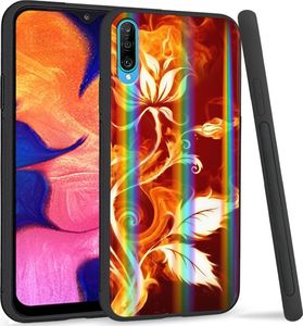 Mojworld Etui na telefon Samsung A50 Rainbow Frozen Flower 1