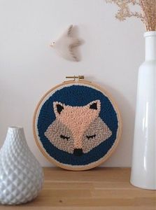 Graine Creative Zestaw Punch Needle Lisek 20 cm 4