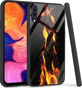 Super Fashion Premium Case Crackling Fire to szklane etui na Samsung Galaxy A70 1