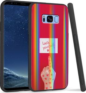 Super Fashion Etui na telefon Samsung S8 Rainbow Case Pokochaj siebie 1