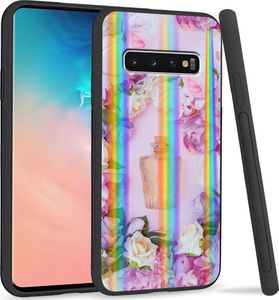 Super Fashion Etui Rainbow Series na Samsung S10 Plus Kwiatowe perfumy 1