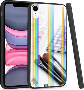 Super Fashion Etui Rainbow Series na Apple iPhone XR Makijaż 1