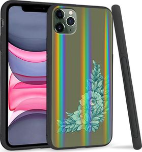 Super Fashion Etui Rainbow Series na Apple iPhone 11 Pro Niebieskie kwiaty 1