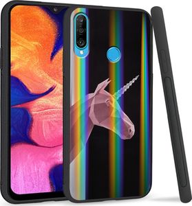 Super Fashion Etui Rainbow Series na Huawei P30 Lite Jednorożec 3D 1
