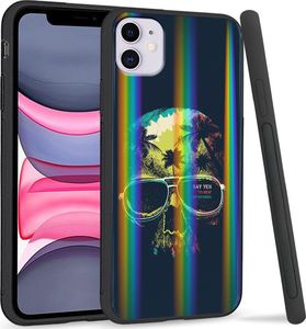 Super Fashion Etui Rainbow Series na Apple iPhone 11 Hawajska czaszka 1