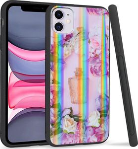Super Fashion Etui Rainbow Series na Apple iPhone 11 Kwiatowe perfumy 1