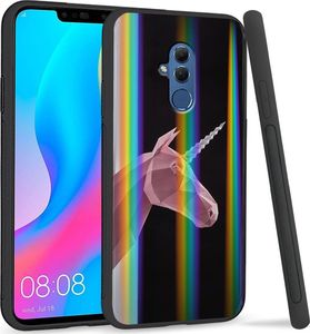 Super Fashion Etui Rainbow Series na Huawei Mate 20 Lite Jednorożec 3D 1
