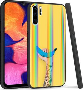Super Fashion Etui Rainbow Series na Huawei P30 Pro Niebieski banan 1