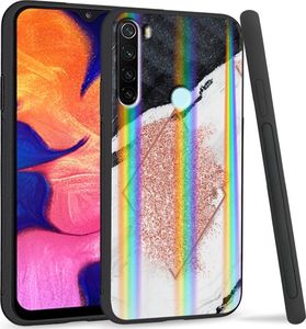 Super Fashion Etui Rainbow Series na Xiaomi Redmi Note 8 Różowy marmur 1