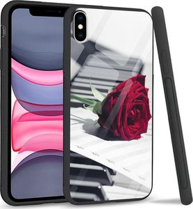 Super Fashion Etui na telefon Apple Iphone X/XS Premium Case Rose Piano 1