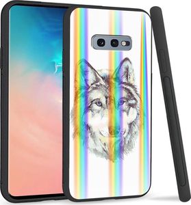 Super Fashion Etui na telefon Samsung S10E Rainbow Case Wilk 1