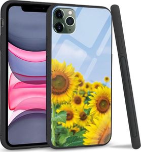 Super Fashion Etui na telefon Apple Iphone 11 Pro Max Premium Case Sunflowers 1