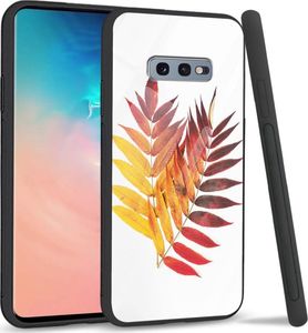 Super Fashion Etui na telefon Samsung Galaxy S10E Premium Case Reddish yellow leaves 1