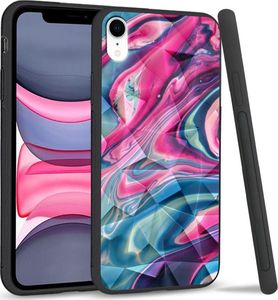 Super Fashion Etui na telefon Apple Iphone XR Crystal Case Liquid Abstract 1
