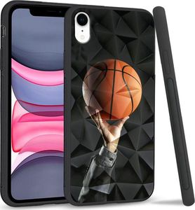 Super Fashion Etui na telefon Apple Iphone XR Crystal Case Basketball 1