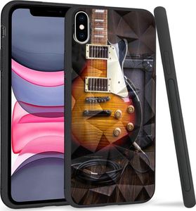 Super Fashion Etui na telefon Apple Iphone XS Max Crystal Case Electric Guitar 1