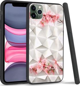Super Fashion Etui na telefon Apple Iphone 11 Pro Crystal Case Due flowers 1
