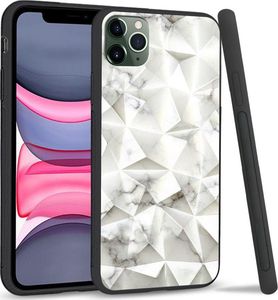 Super Fashion Etui na telefon Apple Iphone 11 Pro Max Crystal Pokrowiec White granite 1