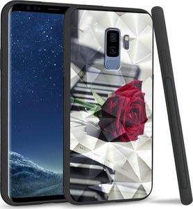 Super Fashion Etui na telefon Samsung Galaxy S9 Plus Crystal Case Rose Piano 1