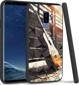 Super Fashion Etui na telefon Samsung Galaxy S9 Plus Crystal Case Wooden Guitar 1