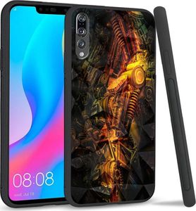 Super Fashion Etui na telefon Huawei P20 Pro Crysta Pokrowiec Machine world 1