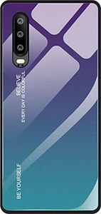 Super Fashion Etui Szklane Ombre niebiesko zielone do Huawei P30 1