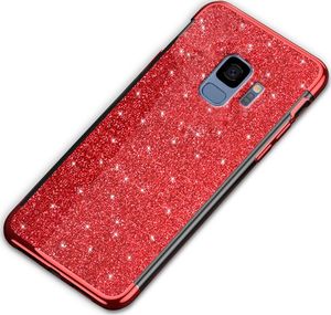Super Fashion Etui Brokatowe Różowe do Galaxy S9 1