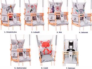 Huśtawka Elior Huśtawka dziecięca Alwa 3w1 - lisek (E11328) 7