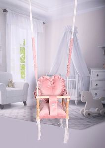 Huśtawka Elior Różowa huśtawka serce dla dziewczynki - Aurelia 3w1 (E11346) 3