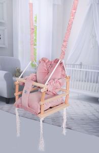 Huśtawka Elior Różowa huśtawka serce dla dziewczynki - Aurelia 3w1 (E11346) 4