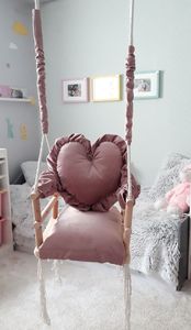 Huśtawka Elior Różowa huśtawka serce dla dziewczynki - Aurelia 3w1 (E11346) 7