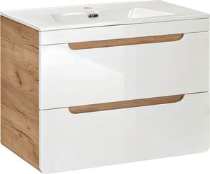 Elior Zestaw podwieszanych mebli łazienkowych Borneo 3Q 60 cm - Biały połysk 3