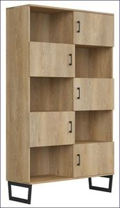 Elior Drewniany regał z szafkami - Bahama 7X 2