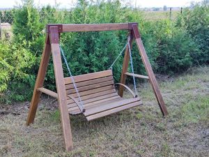 Elior Huśtawka ogrodowa dla dzieci Magis 5X - orzech 2