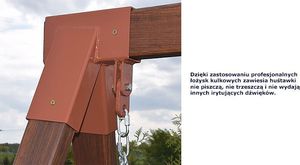 Elior Huśtawka ogrodowa dla dzieci Magis 5X - orzech 7