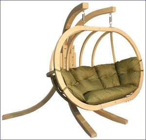 Elior Pistacjowy fotel kula do ogrodu - Parys 3X 2