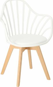 Elior Białe krzesło patyczak - Malene 3X 1