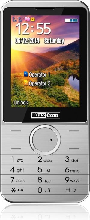 Telefon komórkowy Maxcom MM 235 Srebrny (DualSIM) 1
