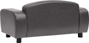 vidaXL Sofa dla psa, szara, 80x50x40 cm, sztuczna skóra 6
