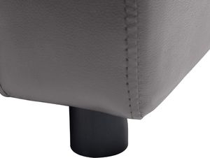 vidaXL Sofa dla psa, szara, 80x50x40 cm, sztuczna skóra 8