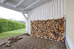 Drewutnia vidaXL Stojak na drewno opałowe XXL 5125000 4