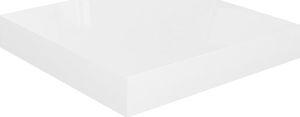 vidaXL Półki ścienne, 4 szt., białe, wysoki połysk, 23x23,5x3,8cm, MDF 5